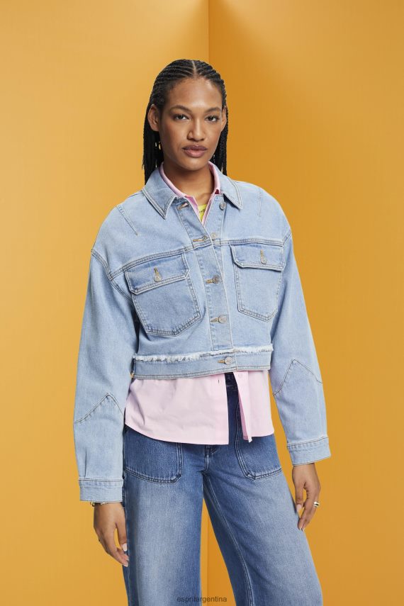 Chaqueta tejana corta mujer 2025